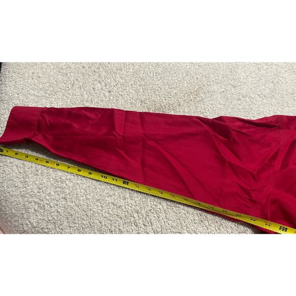 IZOD Mens XL Easy Care Twill Wrinkle Free Button Down Long Sleeve Shirt Red - Picture 4 of 7